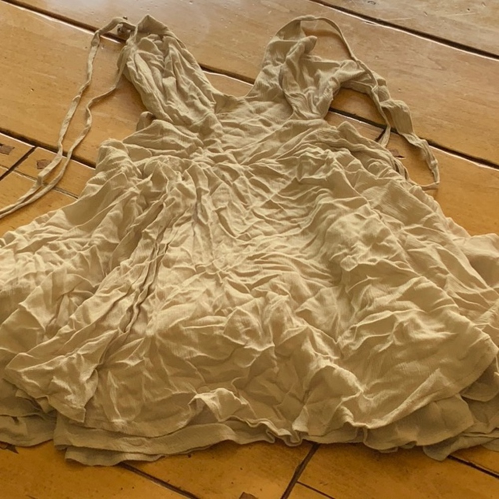 Free people cut out tie dress size M